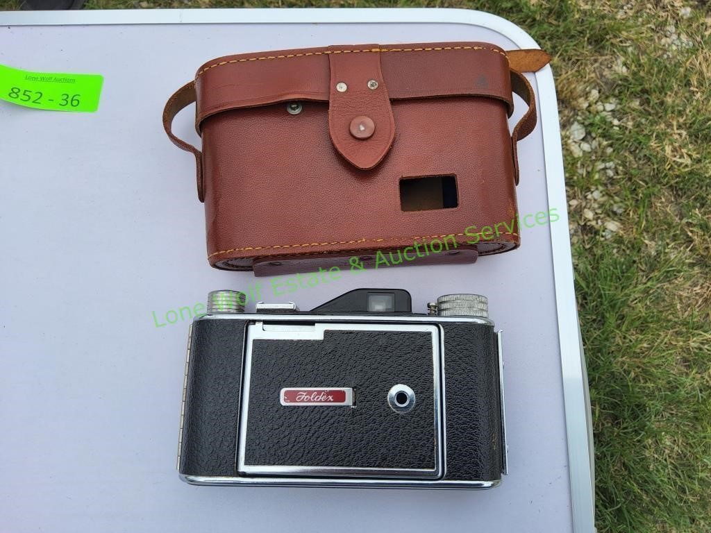 Vintage Foldex Camera w/ Case