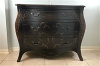 Bombay Chest Black with Painted Accents