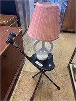 Peace Lamp Lamp, Cane Seat.
