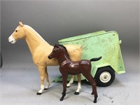 Marx Toy Horses & Trailer