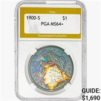 1900-S Morgan Silver Dollar PGA MS64+