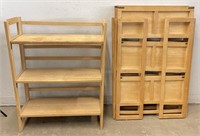 Collapsible 3 FT Wooden Shelves
