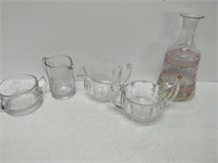 lot of glassware