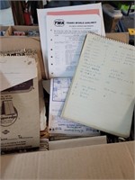 Vintage TWA booklets and handwritten notebooks