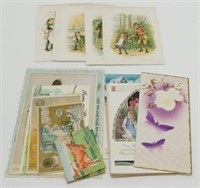 Antique Ephemera Postcards and Trade Cards -