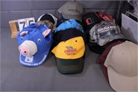 Clear Tote w/ 25 Hats Includes Dekalb Hat