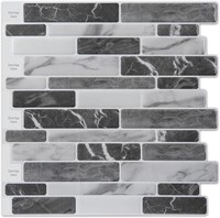 Art3d 10-Sheet Peel and Stick Backsplash, 12 in. x