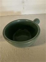 USA 5" Green Handled Soup Bowl