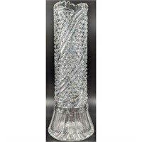 ABP CG Vase With Swirling Geometric Cutting
