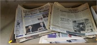 Flat of newspapers