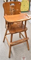 Vintage Wooden Kids Chair /Winnie the Pooh