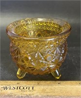 FOOTED GLASS DISH