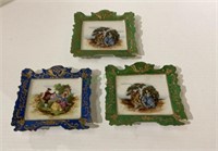 Hand painted Japanese Victorian themed porcelain