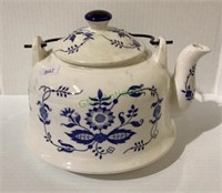 Vintage cobalt blue and white ceramic porcelain