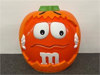 Cute Orange M&M Pumpkin Candy Bucket