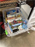 BOX OF MISC BOARD GAMES ETC