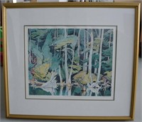 A.J. Casson Framed Print " Backwaters" 1954