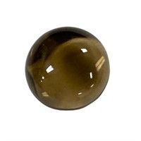 Natural 6.57ct Round Cabochon Smoky Quartz