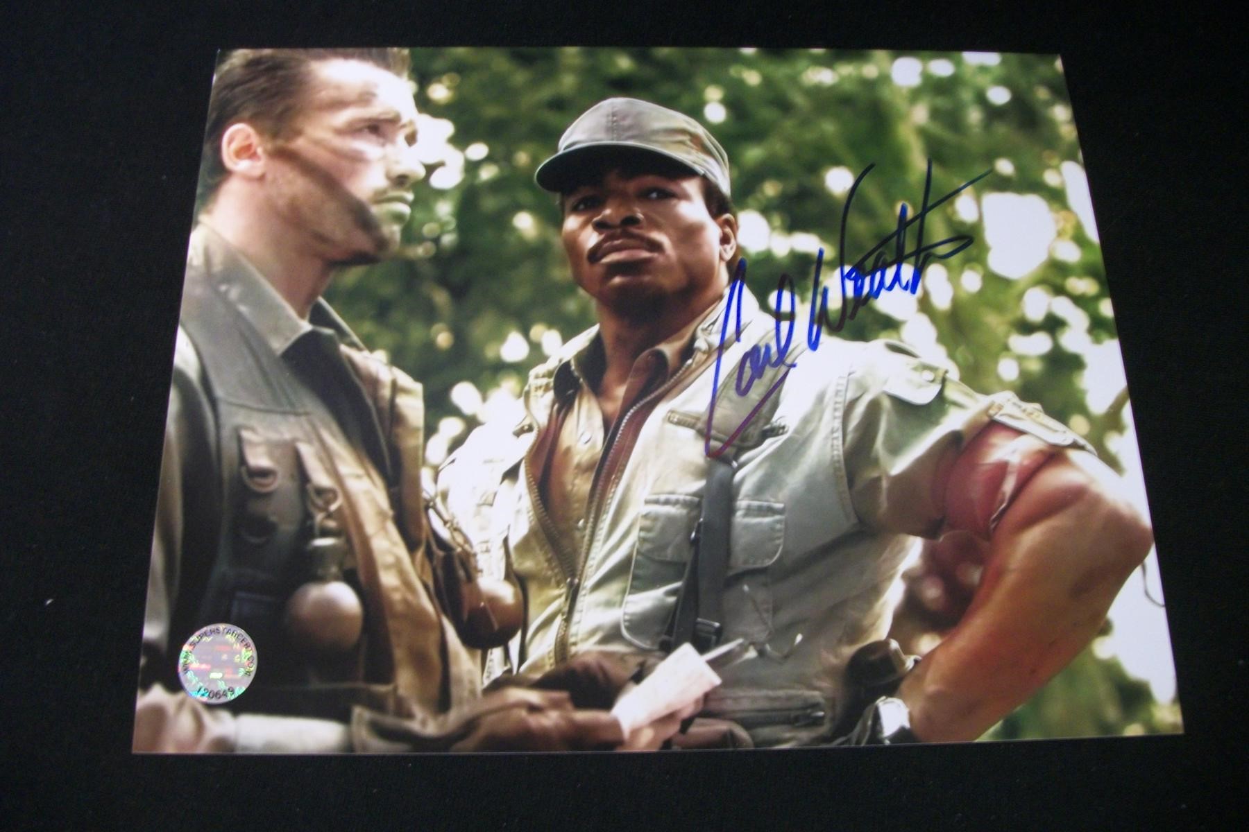 CARL WEATHERS SIGNED 8X10 PHOTO PREDATOR