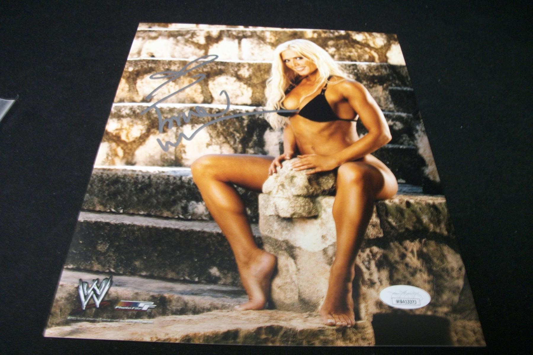 WWE TORRIE WILSON SIGNED 8X10 PHOTO JSA COA