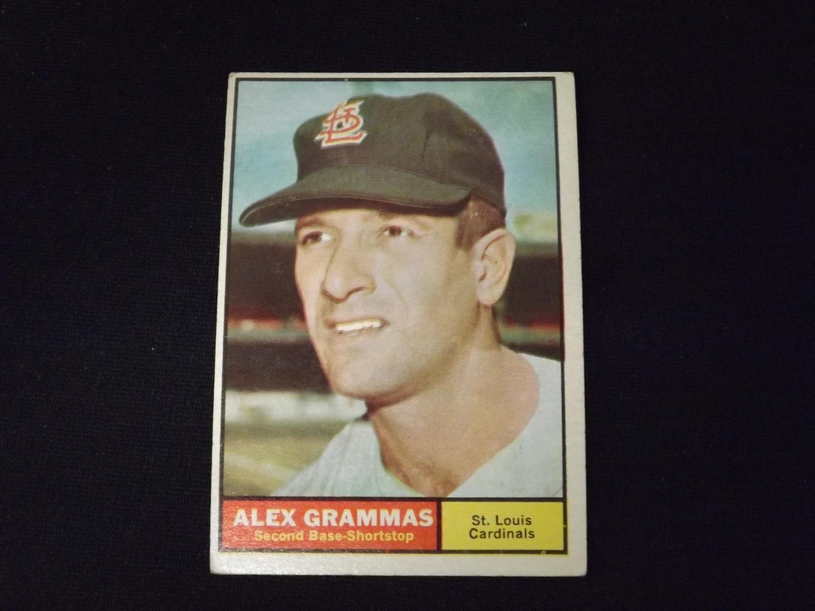 1961 TOPPS #64 ALEX GRAMMAS CARDINALS