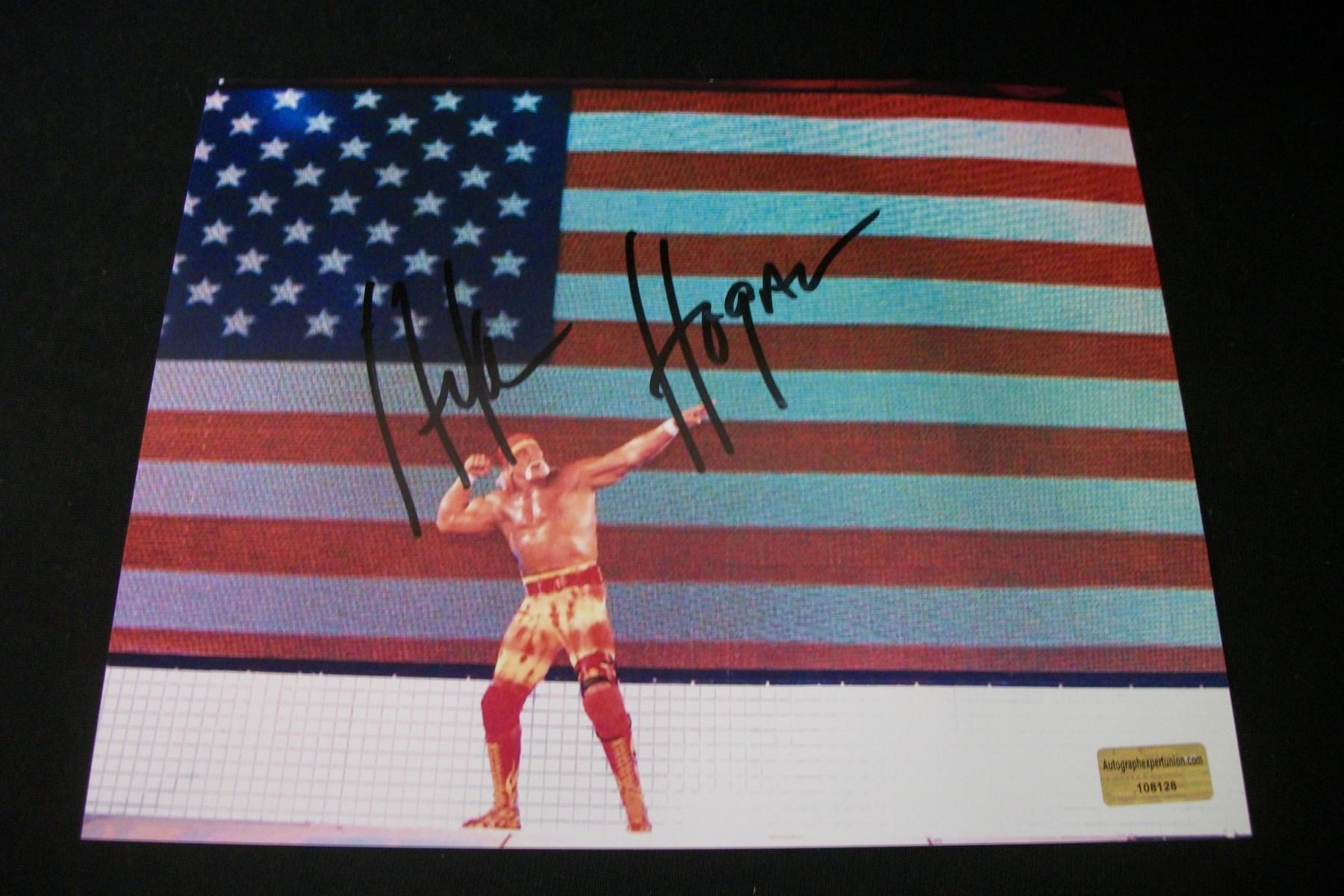 HULK HOGAN SIGNED 8X10 PHOTO AEU COA