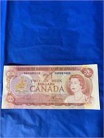 1974 two dollar bill....gc
