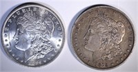 1878-S XF & 1884-O CH BU MORGAN DOLLARS