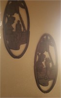 2pc Wood Wall Hanging