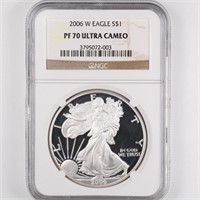2006-W Proof Silver Eagle NGC PF70 UC