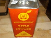 antique hodgdon rifle powder box