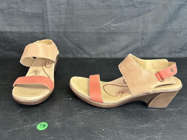 Aetrex Wedge Sandals Sz 9-9.5