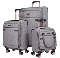 kensie Hudson Softside Spinner Luggage, Heather Gr