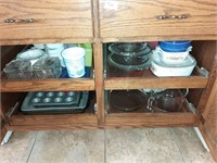 Contents of 2 Cabinets in Kitchen