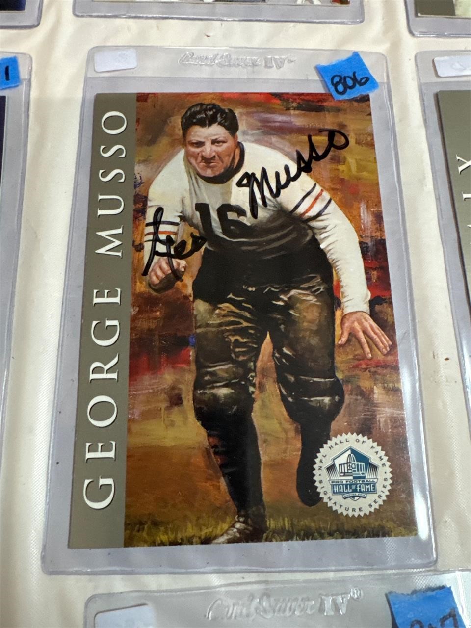HOF Card-George Musso-Signed