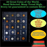 20 Great Coins of the World, hand selected, many t