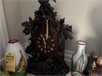 CUCKOO MANTEL CLOCK - WOOD - 24x15x7