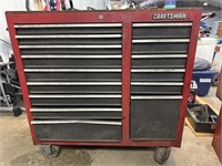 Craftsman 15 drawer tool cabinet on casters