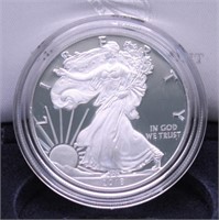 2018 PROOF SILVER EAGLE W BOX