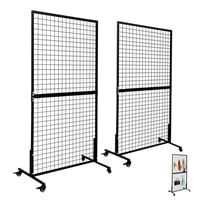 ZeJlo Grid Wall Panel Display Stand 3' x 6' Wire G