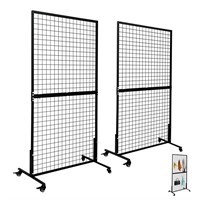 ZeJlo Grid Wall Panel Display Stand 3' x 6' Wire G