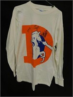 Denver Broncos Autographed Shirt Size M