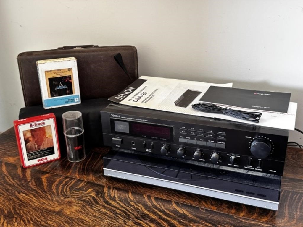 Denton Receiver, 8 Track Tapes