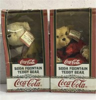 2 Coca Cola Teddy Bears T13B