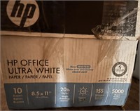 Box of 10 reams HP office ultra white paper 8.5 x