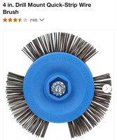 4 in. Drill Mount Quick-Strip Wire Brush