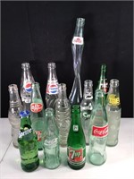 (13) Vintage Soda Bottles
