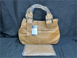 New with TagsTig Nanello Tan Leather Shoulder Bag