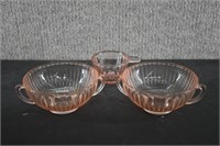 MacBeth-Evans Petalware Pink Glass Lot