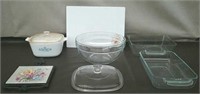 Box-Vintage Corning Ware Baking Dishes & Cutting